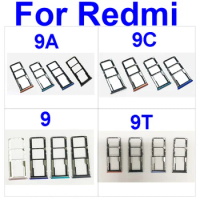 Sim Card Tray For Xiaomi Redmi 9 9A 9C 9T SIM Card Slot Sim Card Reader Holder For Redmi Hongmi 9 9a 9c 9t Replacement Parts