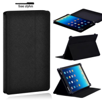 Tablet Case for Xiaomi Mi Pad 2/Mi Pad 3/Mi Pad 4/Mi Pad 4 Plus Tablet Pu Leather Adjustable Folding Stand Black Cover