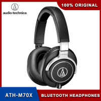 100% Original Audio Technica ATH-M70x Wired Earphone Professional Monitor Headphones Portable HIFI Earphone