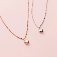 สร้อยคอ เงินแท้ 92.5% ส่งฟรี EMS  รุ่น Heartbeat  - ( #O11 ) คําแนะนําผลิตภัณฑ์ใหม่ของเดือนนี้