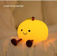 躺平翻身鴨小夜燈趣味創意矽膠LED夜燈usb充電款手提電話支架兒童禮物