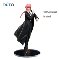 2024 New In Stock Original TAITO Chainsaw Man Makima Figure 18Cm Pvc Anime Action Figurine Model Collection Toys for Boys Gift