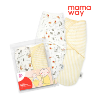 【mamaway 媽媽餵】迪士尼系列蠶寶寶包巾組 2入(森林維尼)