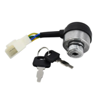 6 Wire Ignition Switch with 2 Keys Compatible with DuroMax Generator XP10000EH XP12000E XP12000EH 16HP 18HP
