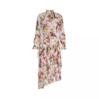 Zimmermann Matchmaker Tiered Dress Ivory Tropical Floral