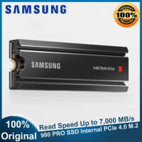 Samsung 980 PRO SSD with Heatsink 1TB 2TB Internal SSD Solid State Heat PCIe4.0 Gen NVMe M.2 2280 for PC Read Up to 7,000 MB/s