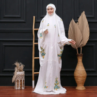 Mukena Terusan Rayon Jumbo Lukis Bali / Mukena Terusan Jumbo Langsungan Dewasa / Mukena Terusan Dewa