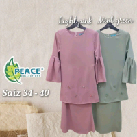 PEACE 517 Baju kurung moden 34/36/38/40