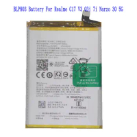 1x New 5000mAh BLP803 Battery For OPPO Realme C17 Realme V3/Realme Q3i/Realme 7i/Realme Narzo 30 5G Batteries