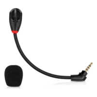 E9LB Replace Game Mic 3.5mm Microphone For Kingston Cloud Flight / Flight S Gaming Headset Accessories Black 15cm Mic
