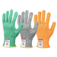 Grinding Welding Work Gloves Level 5 HPPE EN388 Safety Anti-Cut Anti-Puncture Work Gloves Anti Cut Gloves For Kitchen Garden