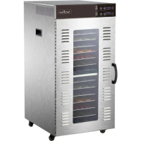 Electric Food Dehydrator Machine - 2000-Watt Premium Multi-Tier Meat Beef Jerky Maker Fruit/Vegetable Dryer w