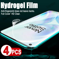 4PCS Screen Gel Protector For Oneplus 9 Pro 9Pro 8 8Pro Safety Hydrogel Film For OnePlus9 OnePlus8 One+ Soft Not Safety Glass