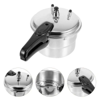 Kitchen Pressure Pot Canning Stove Cooking Induction Top Gas Steamer Instant Canner Aluminum High Steaming Stewing Jars Tall