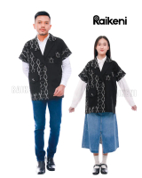 Raikeni KIREI SET | Kimono Pasangan Batik Tenun Premium Linen | Kimono Blazer Lengan Pendek Undangan