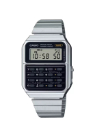 Casio Casio Vintage Men's Digital Calculator Watch CA-500WE-1ADF Silver Stainless Steel Strap