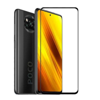 Xiaomi Pocophone Poco X3 NFC Tempered Glass Full Cover Full Lem