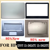 Laptop Shell For HP ENVY 13-D024TU 13-D023TU LCD back cover / Bezel/ upper cover/ bottom case Silver