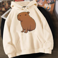 Capibara hoodies men anime vintage clothing Pullover men long sleeve top sweatshirts
