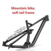 F.YUZHE Quick-drop soft-tail frame 27.5" 29" BOOST bucket axle frame 148 * 12MM shock-absorbing mountain bike Himalo 210mm 2022