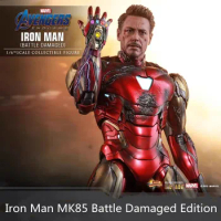 The Avengers 4 Iron Man Mk85 Original Hot Toys Marvel Battle Damaged Edition In Stock Joints Movable Favorite Model Ornaments