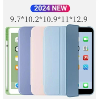 For iPad Pro 12.9 11 10.5 Air 5th 4th 10th Generation 10.9 2022 cover Air2 6th 9.7 2018 10.2 7/8/9th Gen Case with Pencil Holder