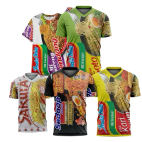 Kaos Fullprint Mie Instant Indomie Soto Indomie Kari Ayam Mie Sedap Nyaman Unik Bahan Dryfit