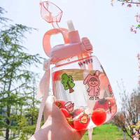 Ready-Stock Bottle 1300ml Cute Design Water Cup