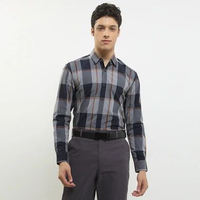 Cardinal Kemeja Lengan Panjang Slim Fit Pria F2878J04B Grey L