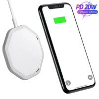 20W Magnetic Wireless Charger Pad Stand For iPhone 14 13 12 Pro Max Mini Airpods Pro USB A PD Fast Charging Station Chargers