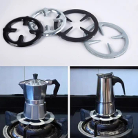 1Pcs Iron Gas Stove Cooker Plate Coffee Moka Pot Stand Reducer Ring Holder Durable Coffee Maker Shelf Kitchen Cookware Parts