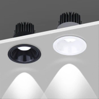 7W 12W COB LED Downlight Aluminum Spot Light Bulb Recessed Ceiling Lamp 110V-220V For Home Living Room Kitchen Showcase Lighting
