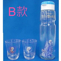 asdfkitty*特價 日本製 迪士尼 冰雪奇緣 玻璃冷水壺1個+玻璃杯2個-B款