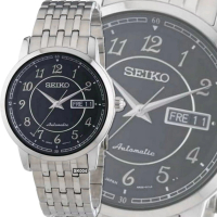 【SEIKO 精工】PRESAGE自動兼手上鍊機械腕錶 黑面39㎜-加三重好禮 SK004(SRP333J1/4R36-01N0D)