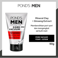 PONDS MEN Facial foam 100ml Membersihkan Mencerahkan Scrub Wajah Berjerawat Muka Kusam Pria