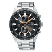 送禮首選★SEIKO Criteria 三眼計時太陽能錶/SSC649P1(V176-0AV0D) SK005 附提袋【全館滿額折價★APP下單點數4倍送】線上購買享_實體門市同步服務