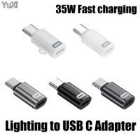 For Lightning Female to Type C USB Male Adapter PD 35W iOS Fast Charging Cable For iPhone 15 14 Pro Max iPad mini Air USB-C