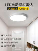 智能吸頂燈LED過道走廊燈具樓梯燈樓道玄關聲控燈雷達人體感應燈
