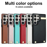 Leather Wallet Phone Case For Samsung Note 20 10 S24 Ultra S23 FE S22 Plus S21 S20 Organ Card Slots Holder Cover 500PCS/Lot
