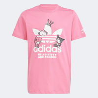 【adidas 愛迪達】ORIGINALS X HELLO KITTY 短袖T恤(IR9751 大童/女童)