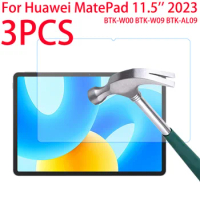 3 Pieces Scratch Proof Tempered Glass Screen Protector For Huawei MatePad 11.5 inch 2023 Tablet Protective Film BTK-W00 BTK-W09