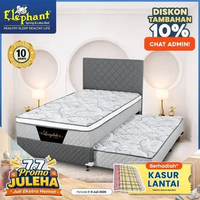 Springbed / Kasur 2 in 1 Elephant Longdale Rebounded 90 x 200 Authentic Grey