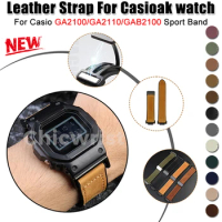 Leather Strap For Casioak watch GA2100 GA2110 GAB2100 Sports Watch Band Canvas For shock ga2100 gab2100 Watch Bracelet Band