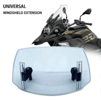 Motorcycle Universal Risen Adjustable Wind Screen Extension Windshield Spoiler Air Deflector For BMW KAWASAKI YAMAHA HONDA SUZUK