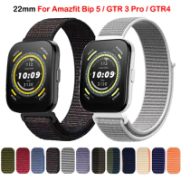 Nylon Bands for Amazfit Bip 5 Sport Replacement Watch Strap For Huami Amazift GTR 3 Pro GTR 4 2 47mm Balance Watchband Bracelet