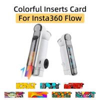 For Insta360 Flow Handheld Gimbal Stabilizer Shell Colorful Replaceable Inserts Card Personality Decoration Sticker Accessories