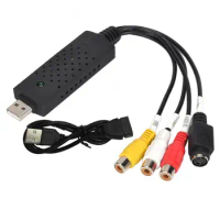 Capture Card Pro USB 2.0 Video 256MB TV DVD VHS Capture Card Audio AV Adapter for Computer 256MB of RAM PC Hardware Cables