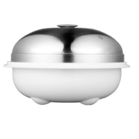 微波爐光波爐專用塑膠蒸籠(尺寸：高15.5CM*直徑24.5CM） 