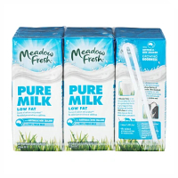 Meadow Fresh Uht Low Fat Milk, 6x250ml