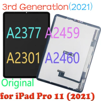 11" Original LCD for iPad Pro 11 (2021) 3rd Generation A2377 A2459 A2301 A2460 LCD Display Touch Screen Digitizer Assembly Part